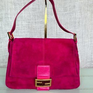 FENDI Mamma Suede Baguette